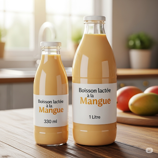 Boisson lactée à la Mangue – 330 ml / 1 Litre
